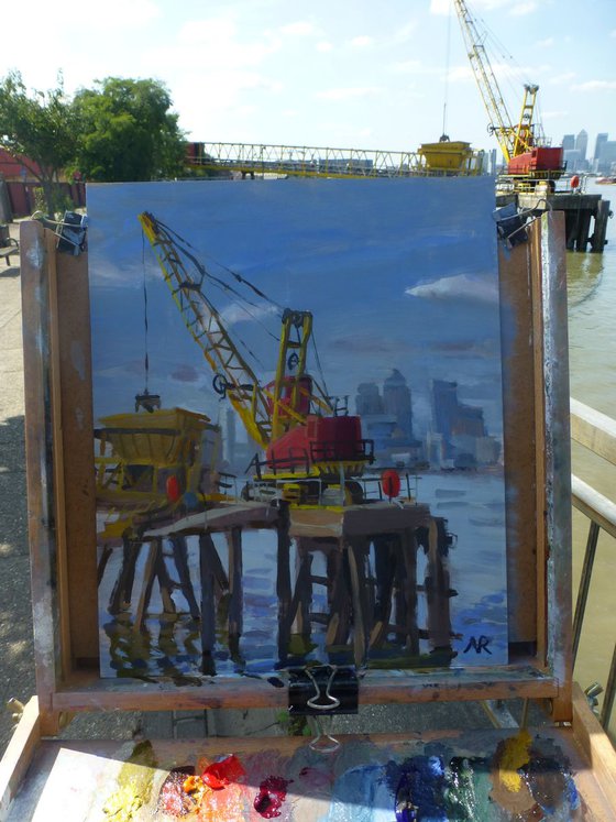 Crane on the Thames