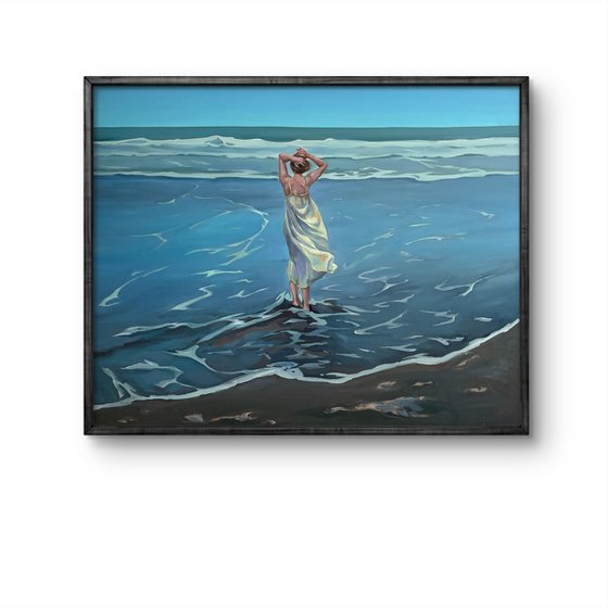 Ocean.Girl in sundress