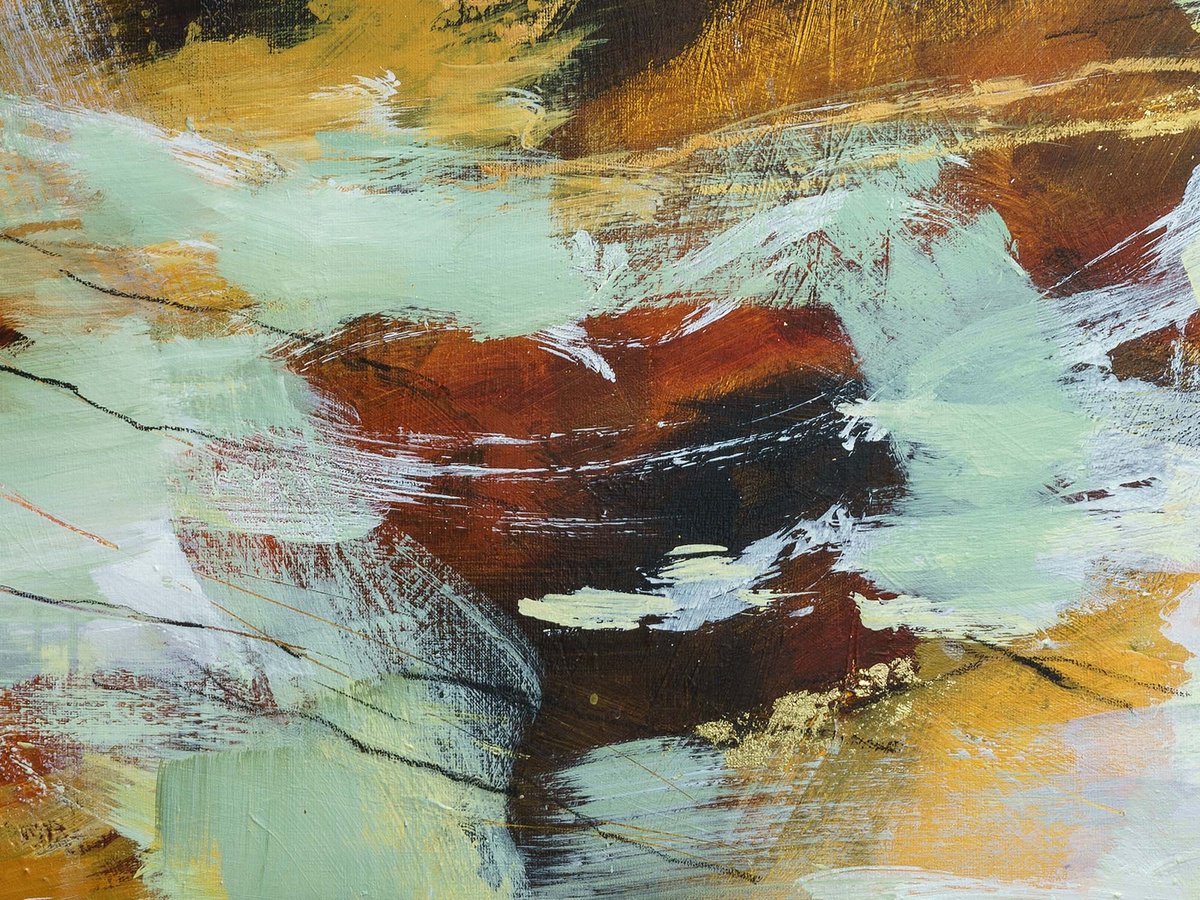 Abstract Acrylic Painting By Ira Ivanova, 63 X 47, Song Of Nature-10, Original Artwork