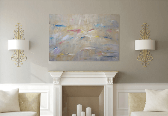 abstract light ( 150x100cm big painting )