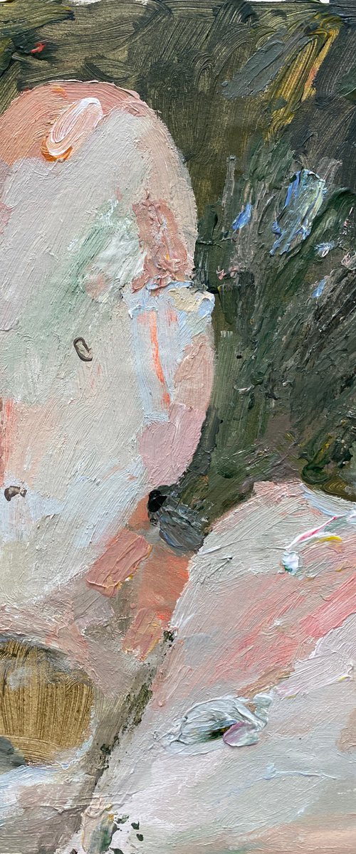 Portrait of a bald girl by Liubov Ro