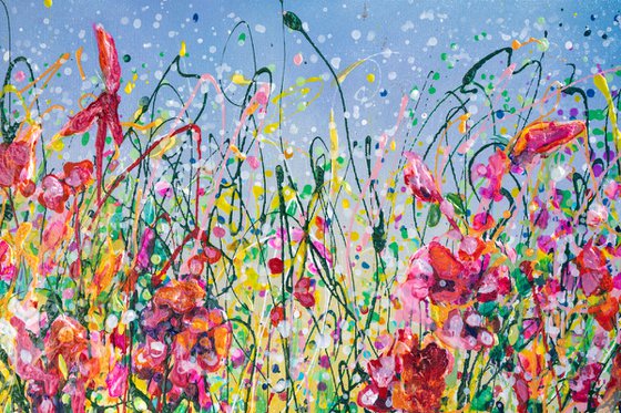 Pollocks Meadow Bloom Original Art