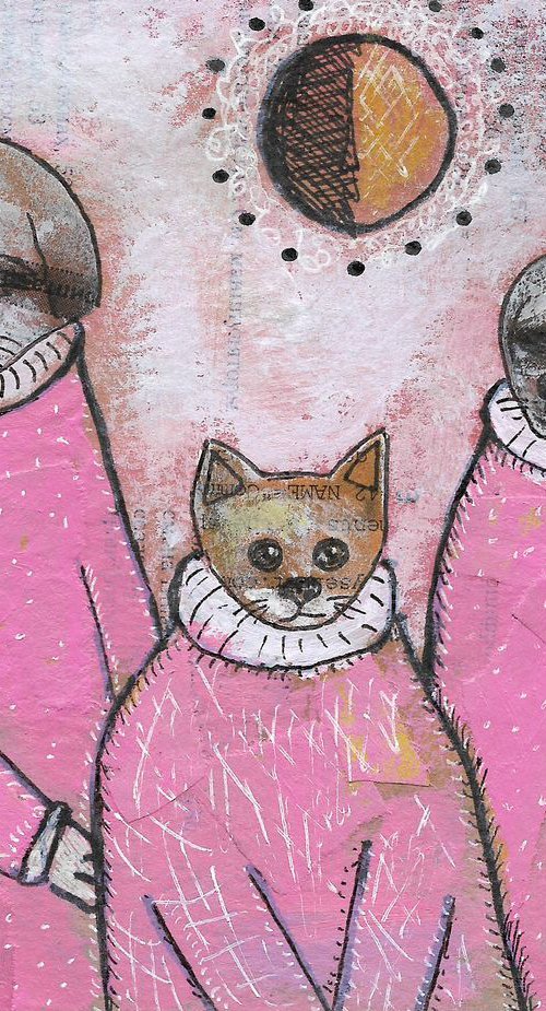 Two Dogs and cat by Pavel Kuragin