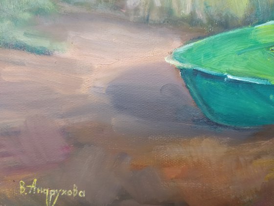 By the river