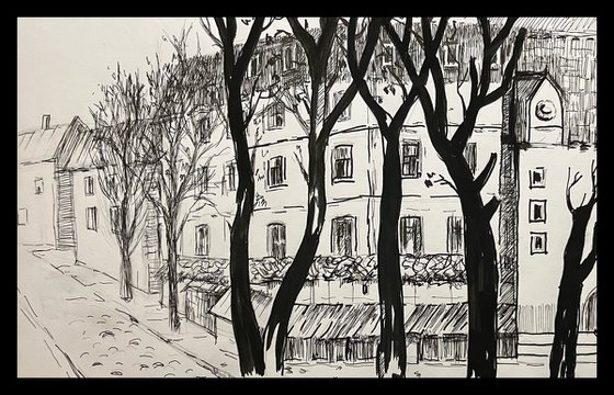 Paris streets cityscape