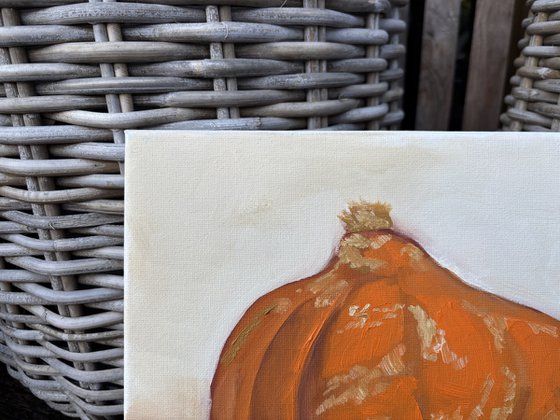 A small pumpkin. still life