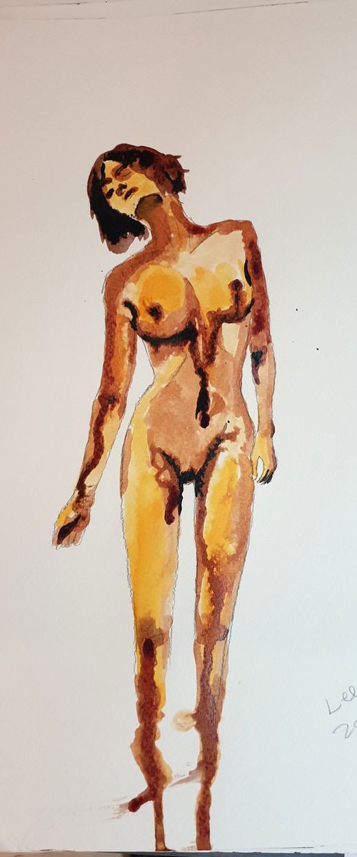 Womanhood No 37 (ink nude) by Leezee Lee ( Georgiana L. Nicolae)