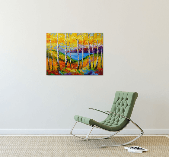 Colorful birch