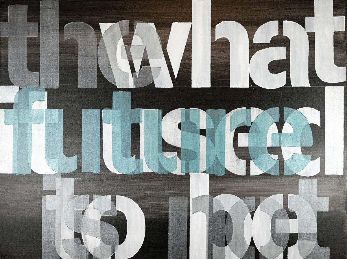 Abstract Acrylic Painting By Niki Hare, 40 X 30", The Future, Original Artwork