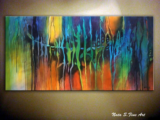 Colorful Large Abstract Painting