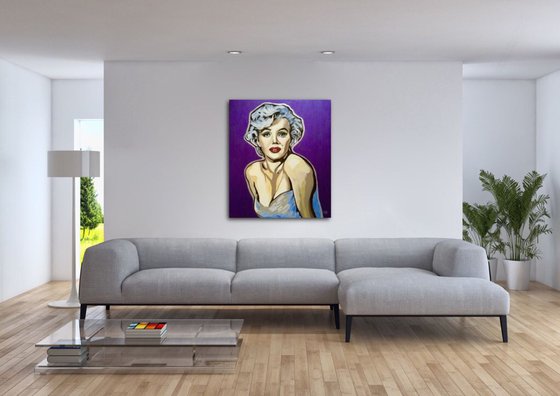 Marilyn Monroe. 50% OFF SALE. Goddess of Hollywood. Movie star. MODERN URBAN ART OFFICE ART DECOR HOME DECOR GIFT IDEA