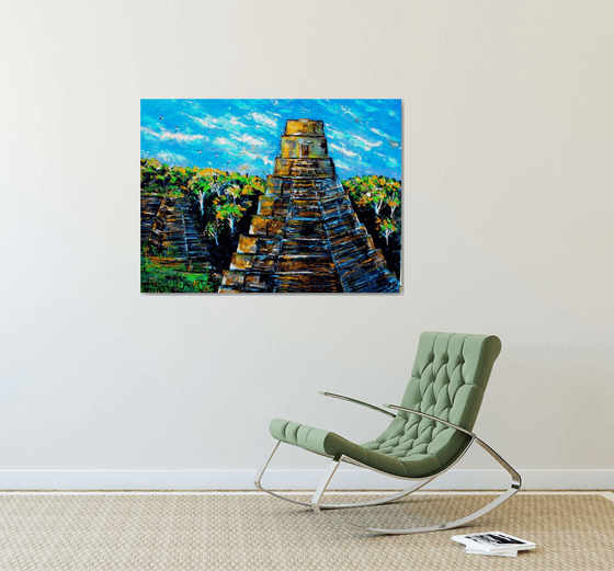 Tikal -Large ( 40" x 30" - 102cm x 76cm) painting