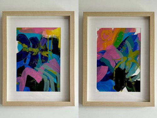 Diptych "Bisous" by Tanya Lytko
