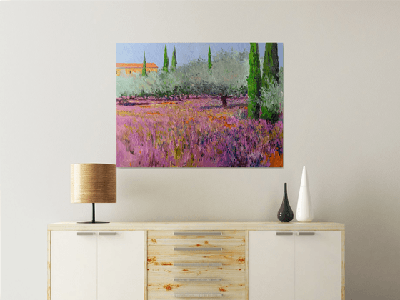 Lavender and Olive Trees