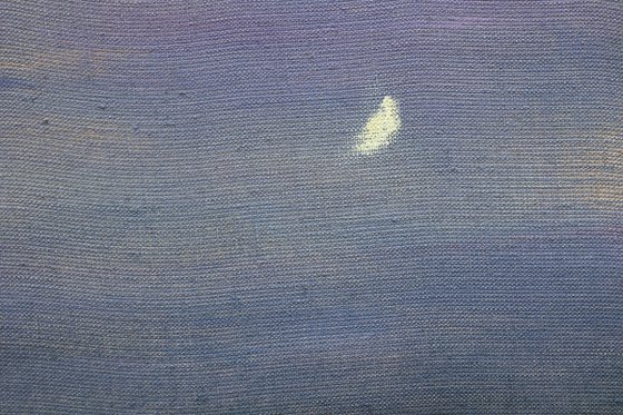 Twilight time. Moon rising.