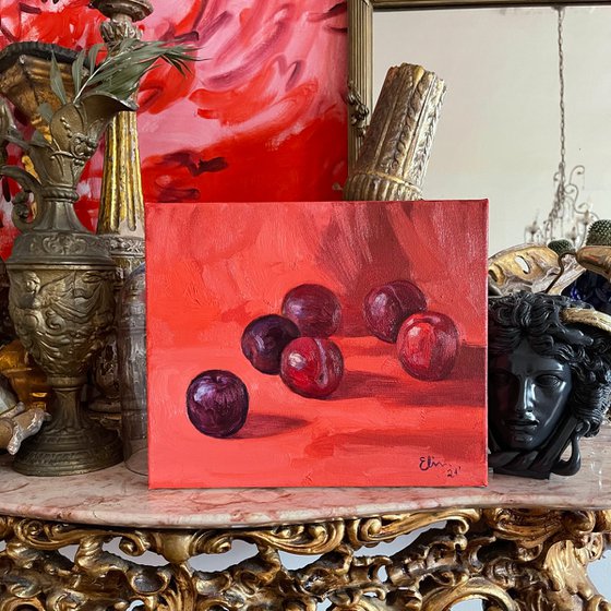 Still Life with plums