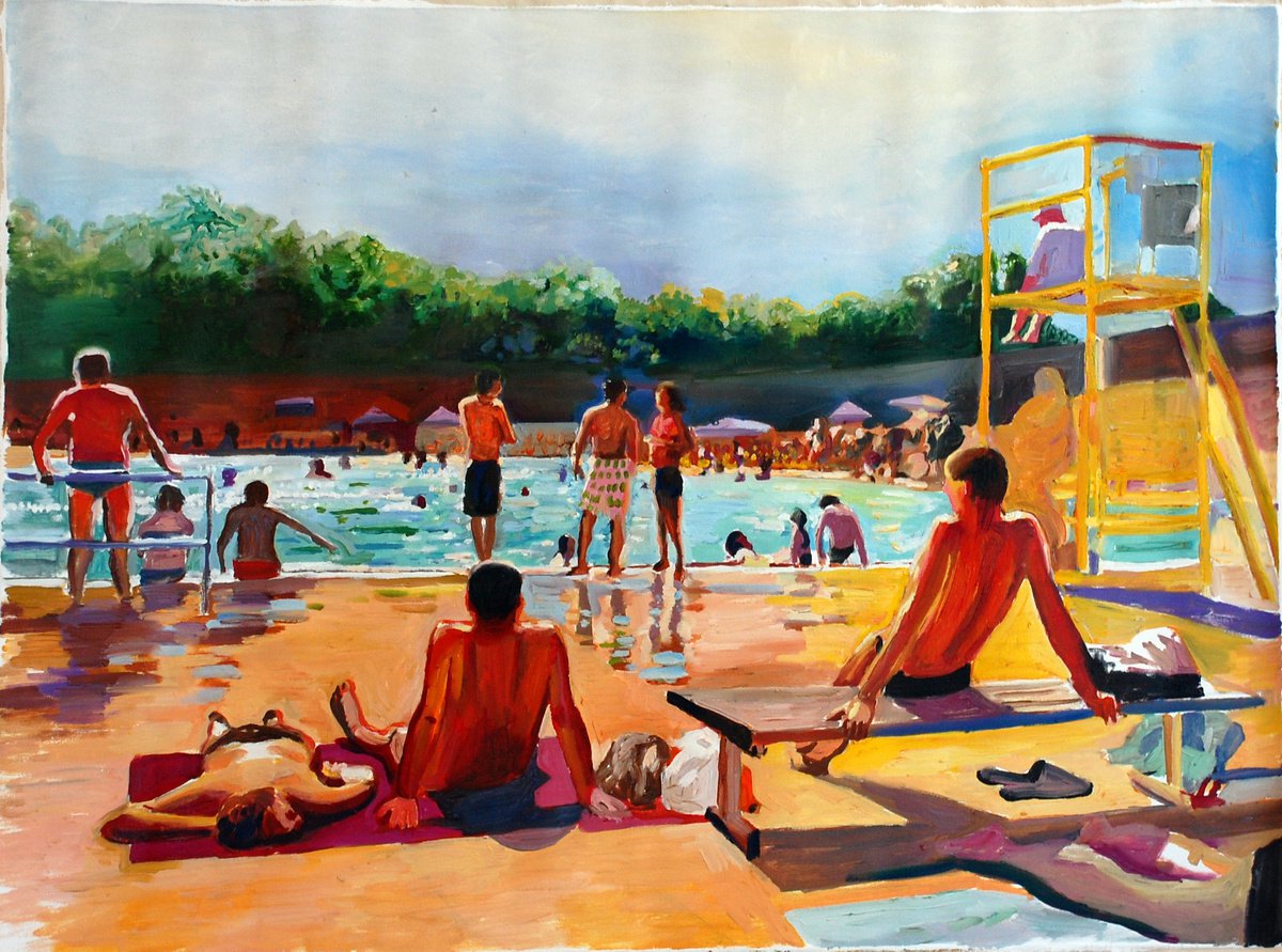 Lido with yellow composition by Stephen Abela