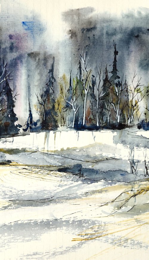 The snowy land by Aniko Hencz