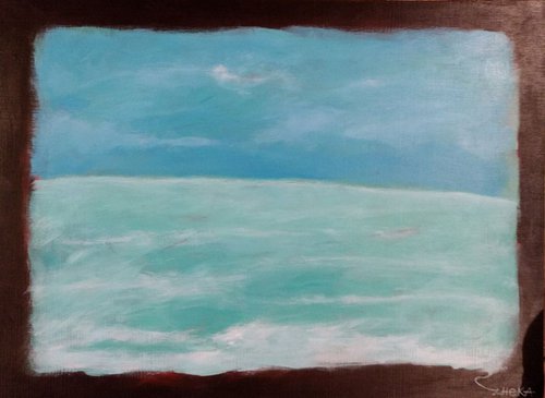 Breath. Seascape painting by ZheKa