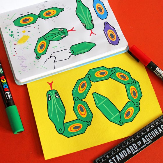 Wiggly Plastic Snake Toy