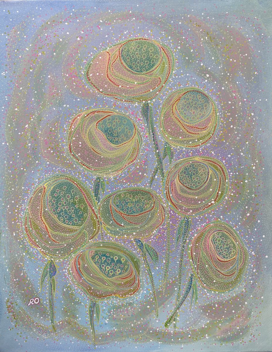  Floral Mirage By Olga Rokhmanyuk | Roartus, 22 X 28, Artwork For Sale On Artfinder