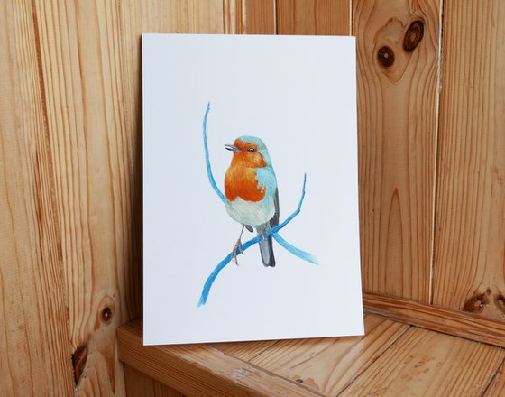 Robin with two branches