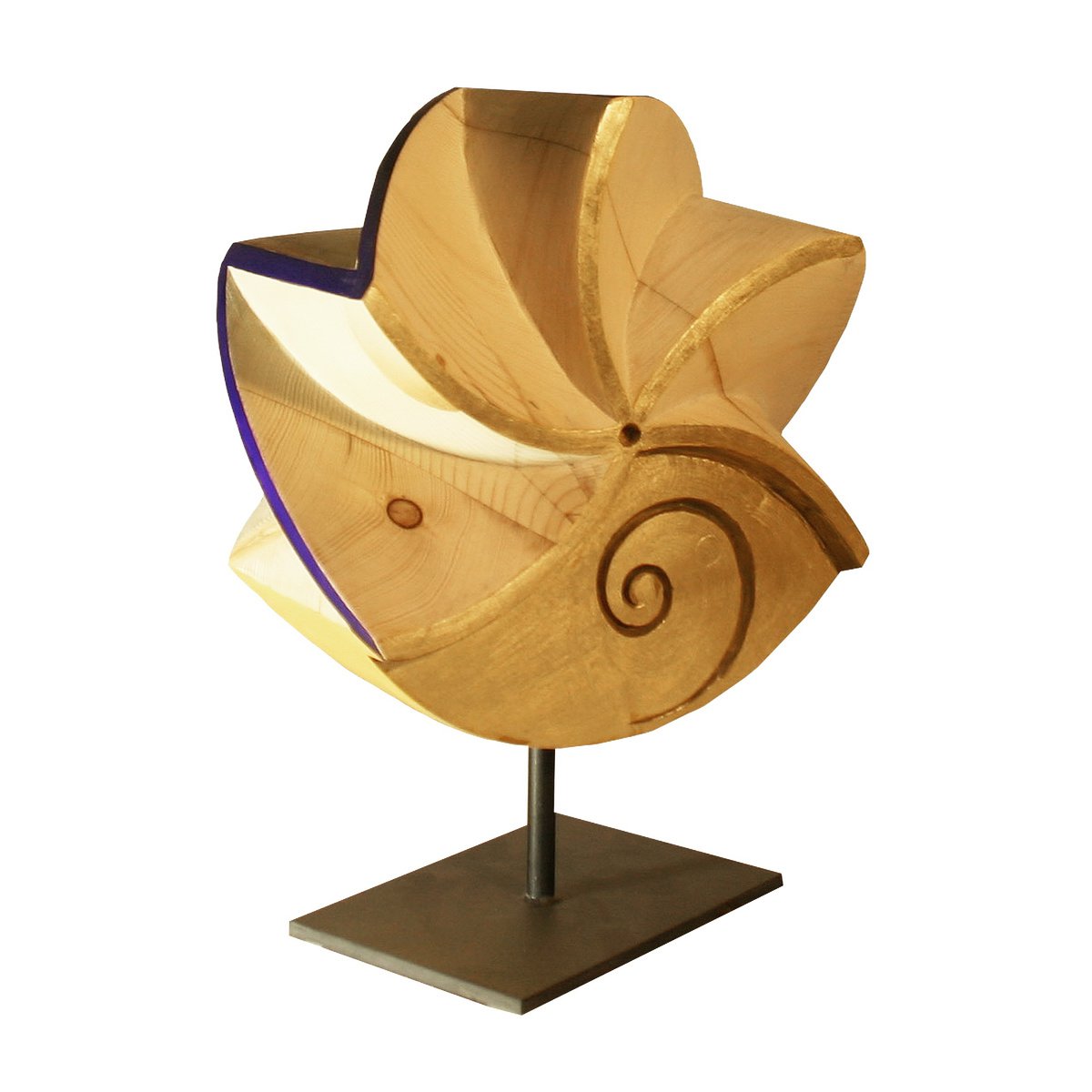 Geometric Abstract Wood Sculpture By George Troyanov, 13 X 17, Life, Original Artwork