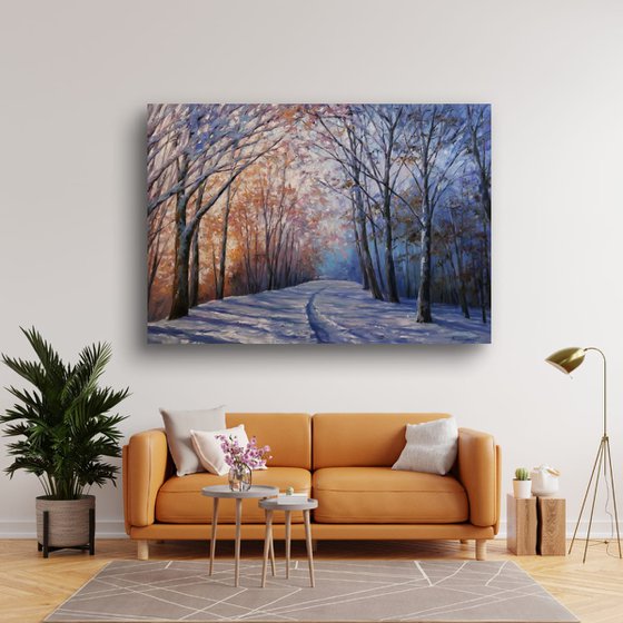 "Dawn in the Winter Forest"