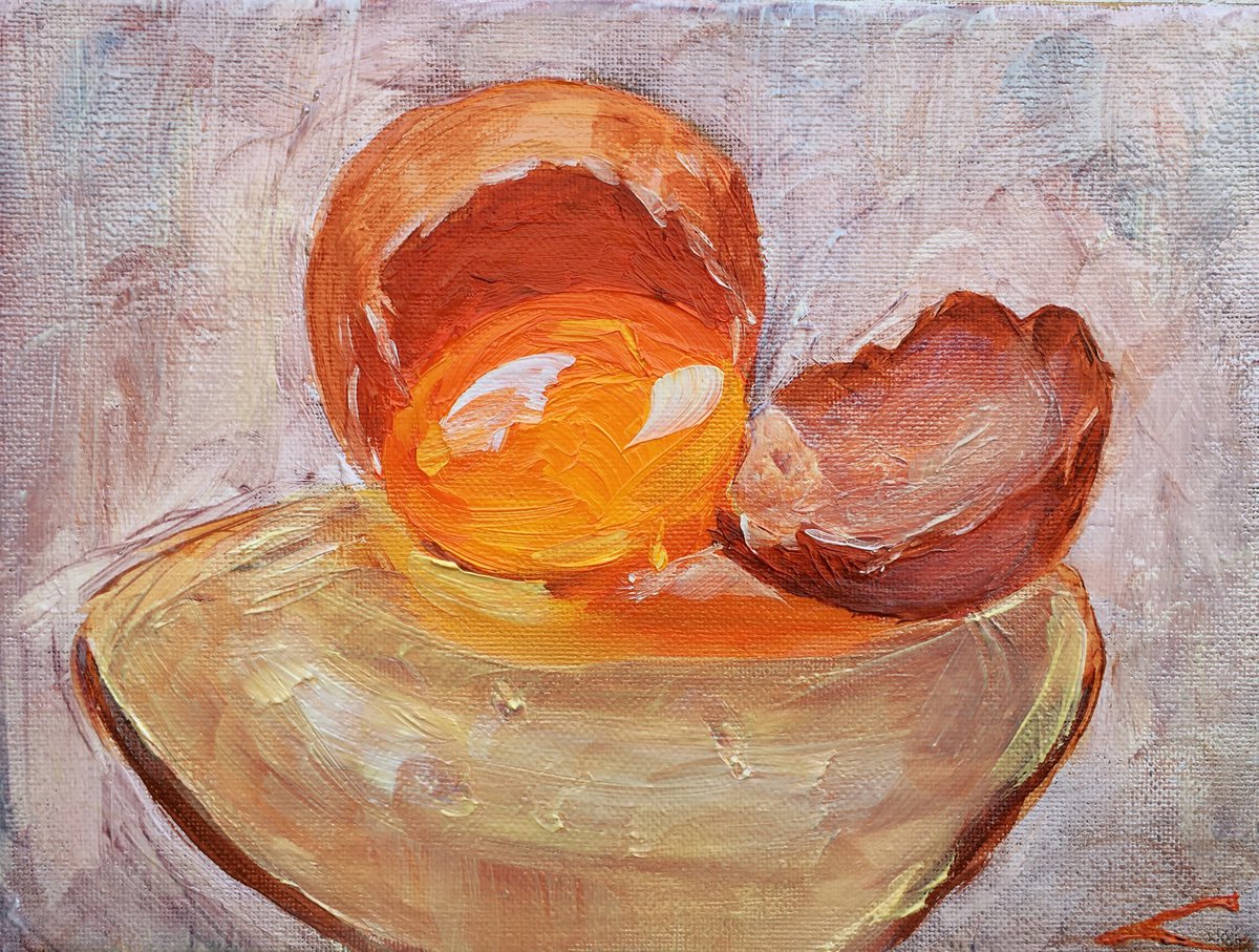 Broken egg by Elena Sokolova