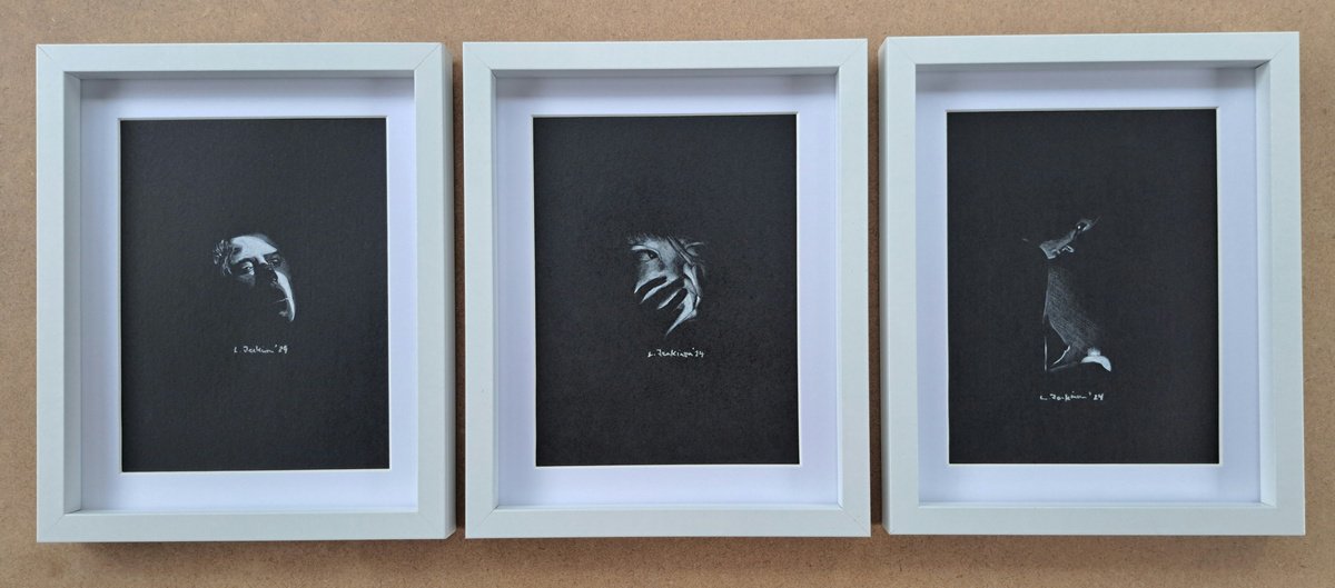 Portrait Pencil Drawing By Lee Jenkinson, 9 X 11", B&W 2, Original Artwork