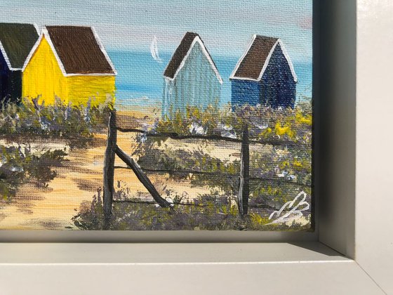 Beach huts on the beach