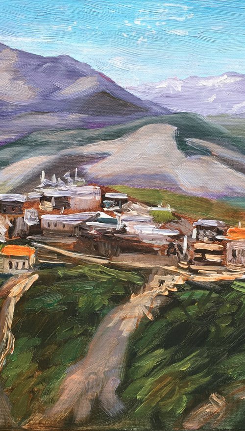 Mountain village 2 by Elena Sokolova