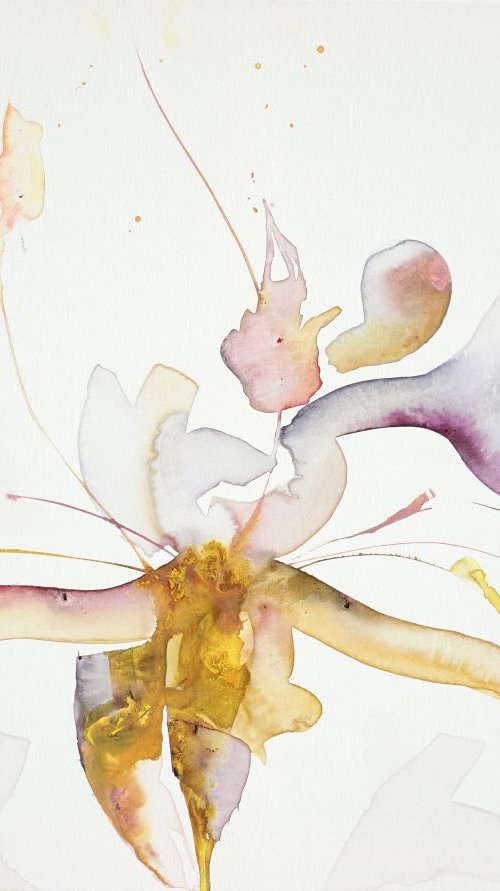 Bone Orchid-60x45cm/24x18in by jelena b