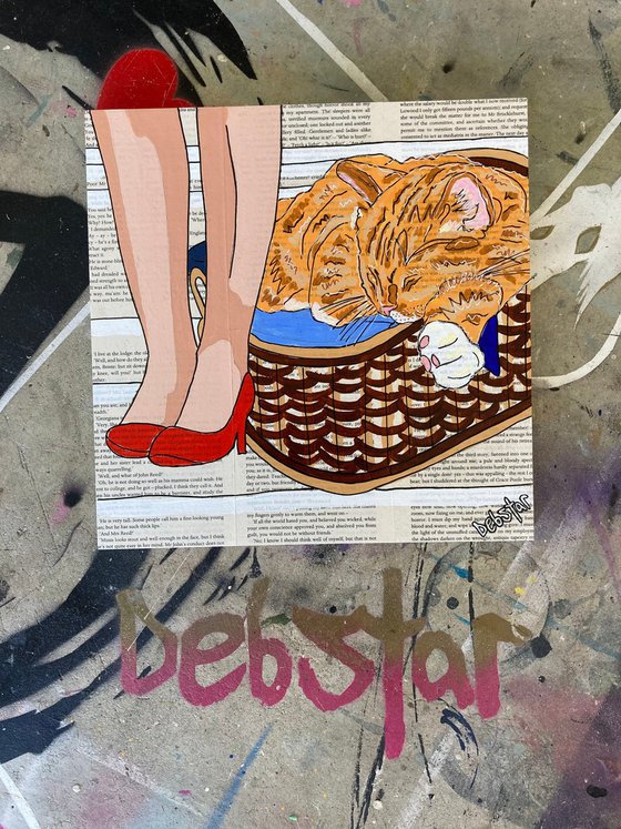 Cat Capers Laundry 3 30cm x 30cm