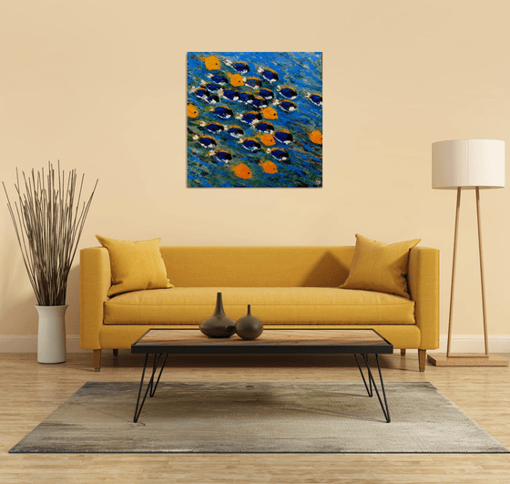 Tangs I ( Large 40"x 40"-102 x 102cm)