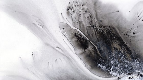 Nature 575 — Abstract Monochrome Surge