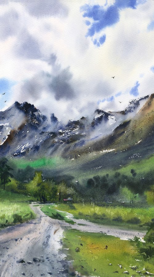 Road to the mountains, Arkhyz #3 by Eugenia Gorbacheva