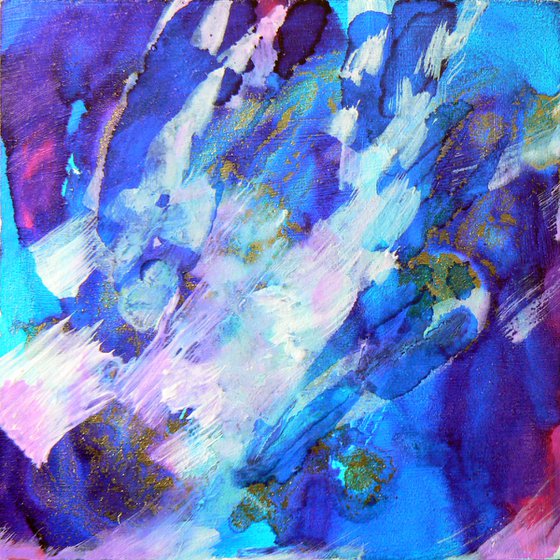 Mini original abstract #285 (original miniature abstract)