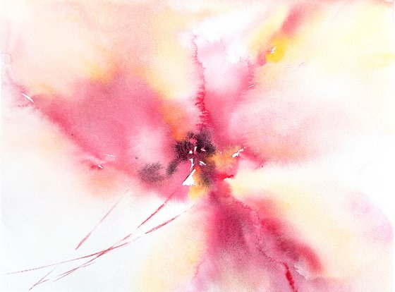 Pink abstract flowers