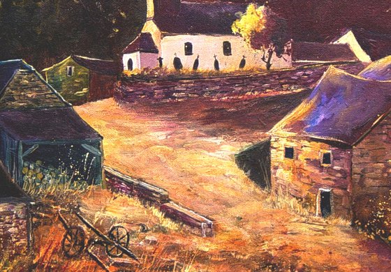 An old village in autumn