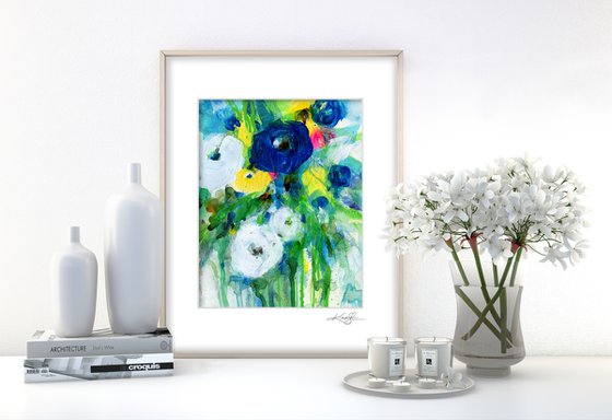 Flower Joy 15 - Floral Abstract Painting by Kathy Morton Stanion