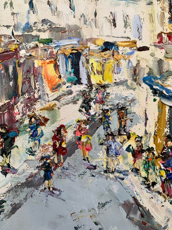 Montmartre street scene. Paris