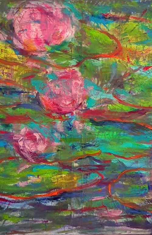 swamp. water lilies by Leo Baxiner
