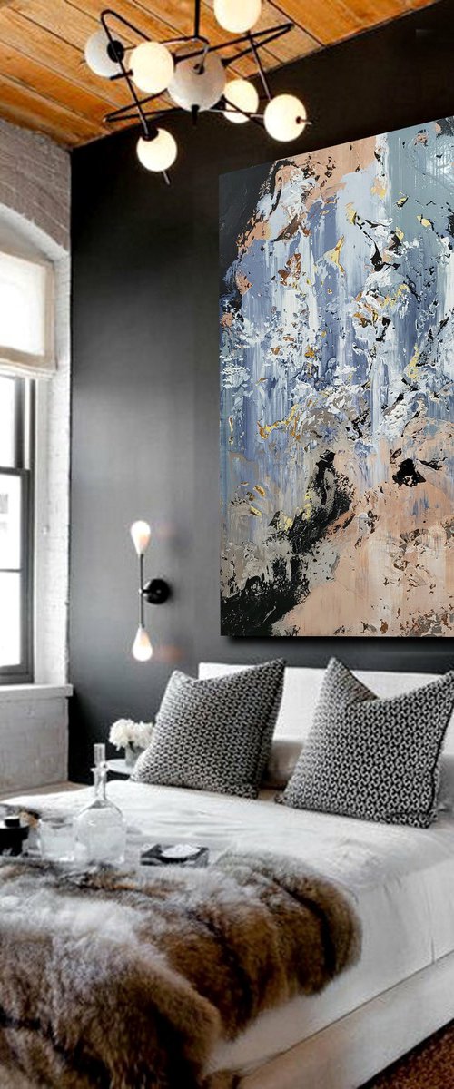 150x100cm. / extra large painting / Abstract 2298 by Alex Senchenko