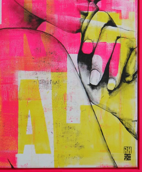 Neon Girl - Incl Custom Frame