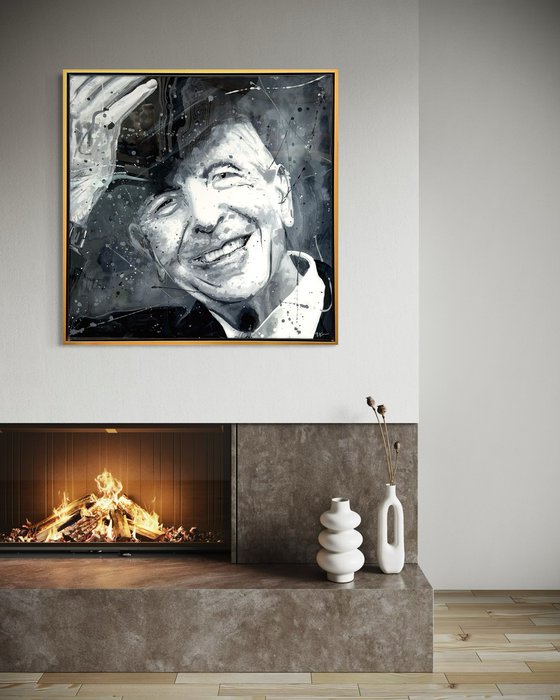 Leonard Cohen (Framed)