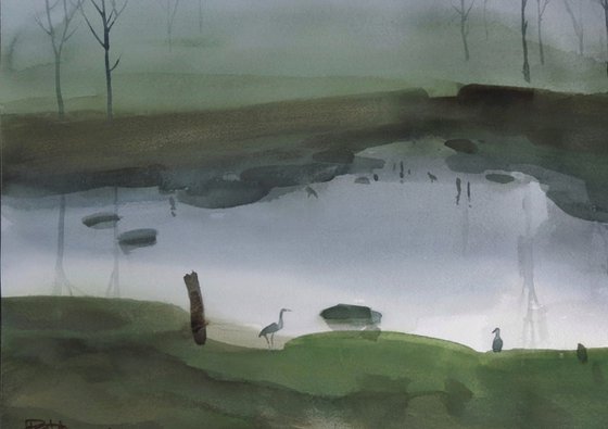 Misty morning impression