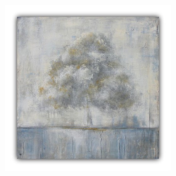 Be Still - Abstract Tree Landscape Painting