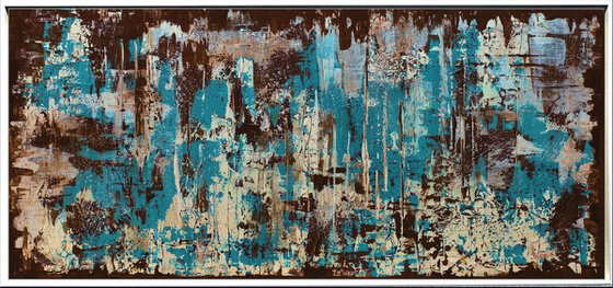 Abstrakte Weisheit - Abstract Art - Acrylic Painting - Canvas Art - Framed Painting - Abstract Painting - Industrial Art