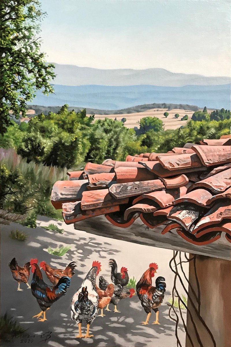 A Glimpse of Bulgarian Countryside by Alexander Titorenkov